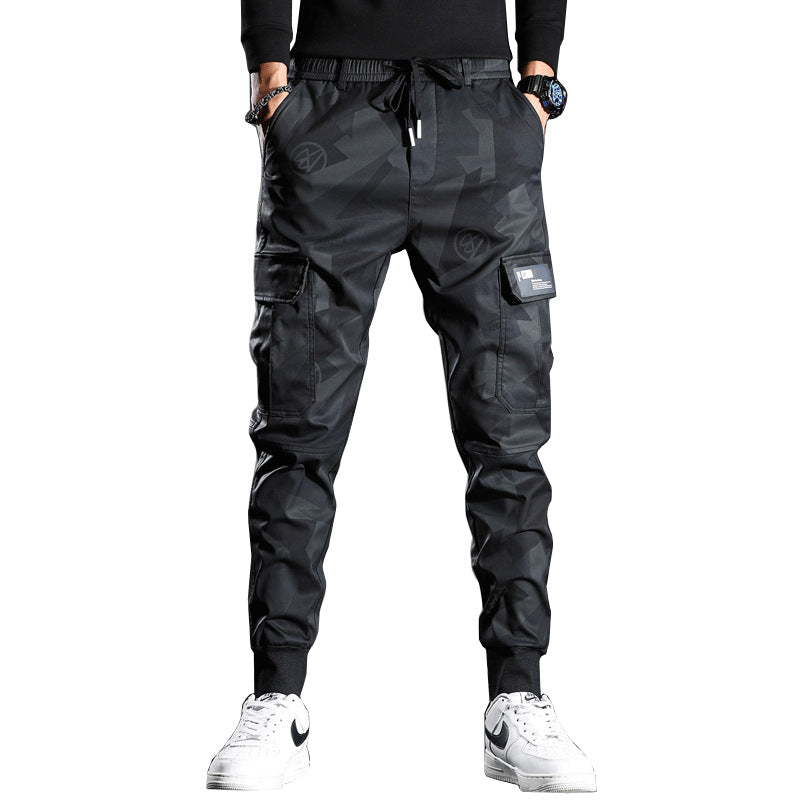 Camouflage Casual Slim-fit Elastic Waist Bungee Overalls - Rasty's