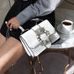 Fashion Designer Famous Bags For Women Designer Diamond Lock Bags Quality PU Leather Women Handbags Elegant Lady Shoulder Bags 