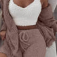 3 Pieces Of Fashionable Ladies Plush Home Clothes