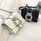Fashion Designer Famous Bags For Women Designer Diamond Lock Bags Quality PU Leather Women Handbags Elegant Lady Shoulder Bags 