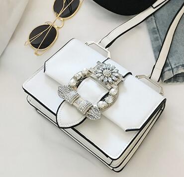 Fashion Designer Famous Bags For Women Designer Diamond Lock Bags Quality PU Leather Women Handbags Elegant Lady Shoulder Bags 