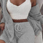 3 Pieces Of Fashionable Ladies Plush Home Clothes