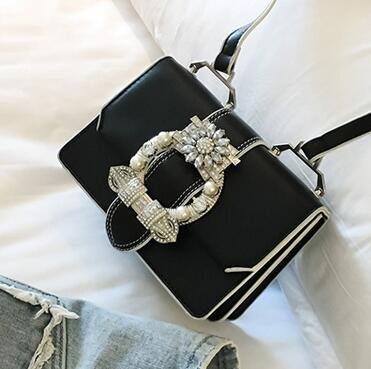 Fashion Designer Famous Bags For Women Designer Diamond Lock Bags Quality PU Leather Women Handbags Elegant Lady Shoulder Bags 