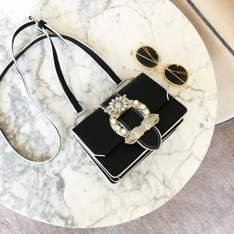 Fashion Designer Famous Bags For Women Designer Diamond Lock Bags Quality PU Leather Women Handbags Elegant Lady Shoulder Bags 