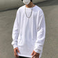 Loose Solid Round Neck With A Lazy Look