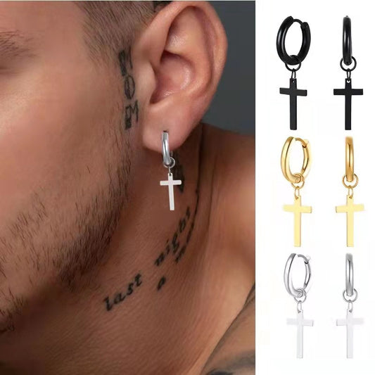 Men's Stainless Steel Hip Hop Punk Earrings - Rasty's