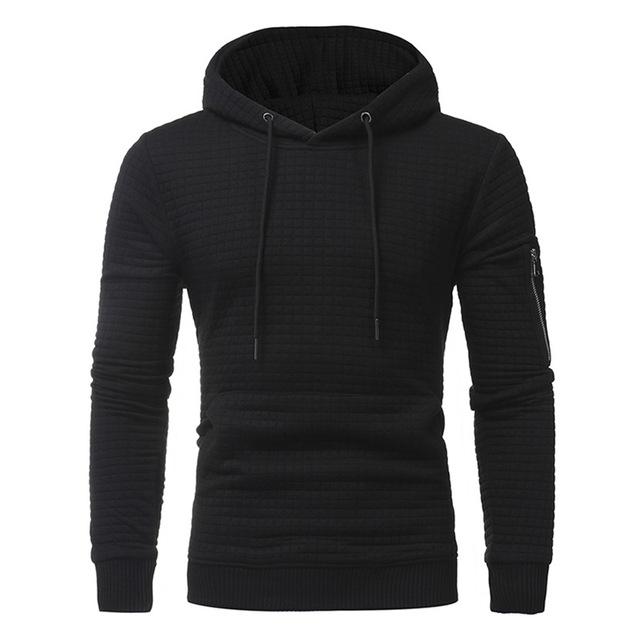 Sudadera con capucha para hombre con cremallera en el brazo - Rasty's