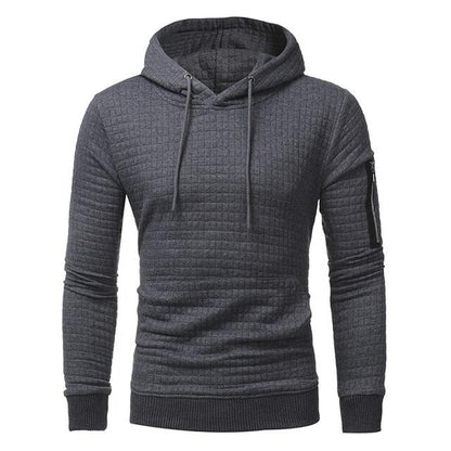 Sudadera con capucha para hombre con cremallera en el brazo - Rasty's
