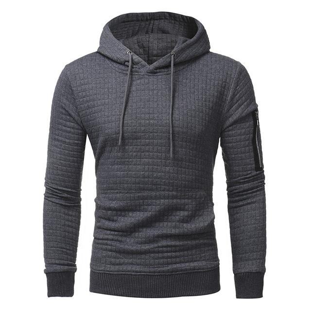 Sudadera con capucha para hombre con cremallera en el brazo - Rasty's