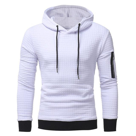Sudadera con capucha para hombre con cremallera en el brazo - Rasty's