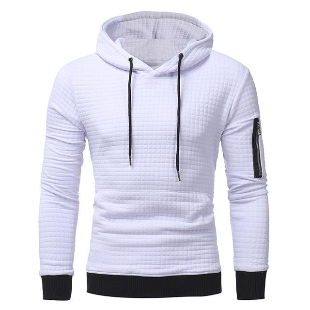 Sudadera con capucha para hombre con cremallera en el brazo - Rasty's