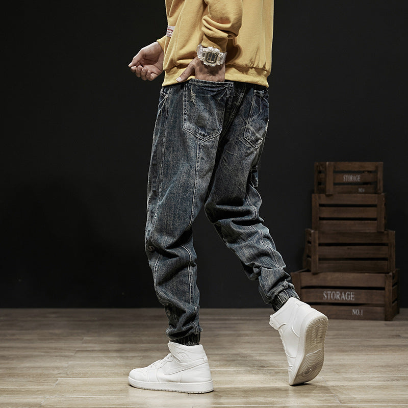 Trendy Brand Loose Denim Overalls Straight Leg - Rasty's
