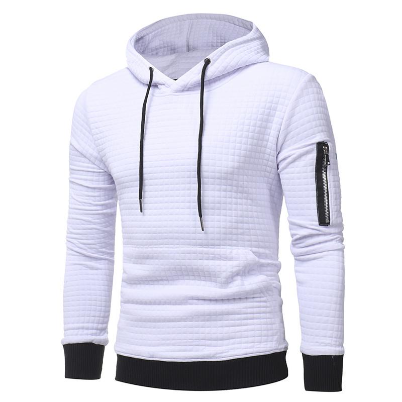 Sudadera con capucha para hombre con cremallera en el brazo - Rasty's