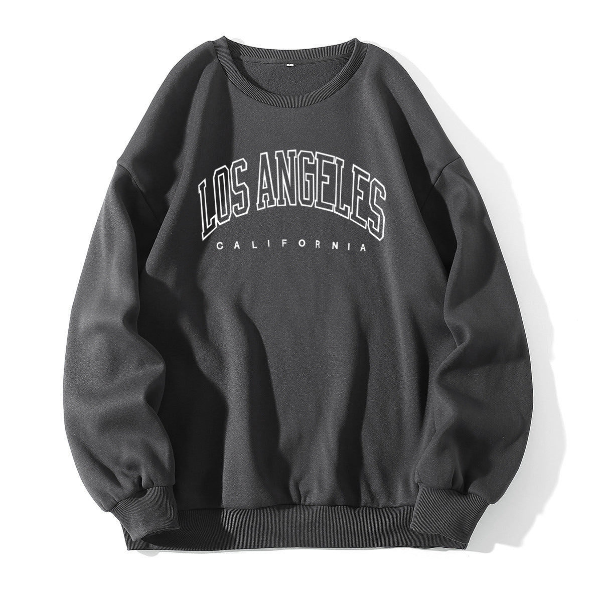 Letter Print Crew Neck Pullover Sweatshirt - Rasty's