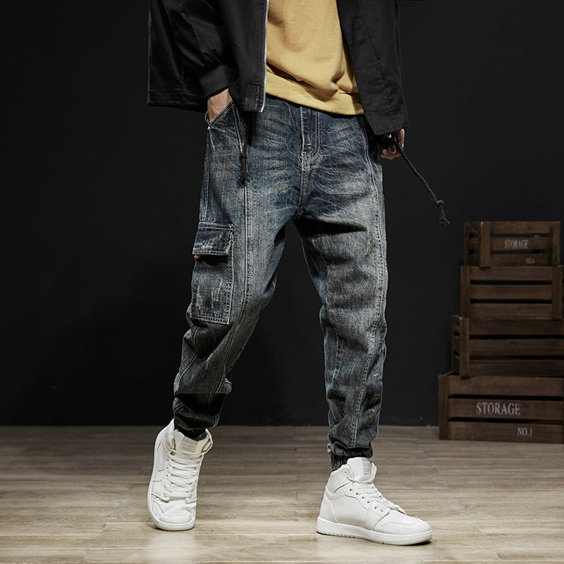 Trendy Brand Loose Denim Overalls Straight Leg - Rasty's