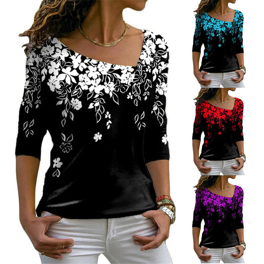 Camisa de manga larga con cuello en V para mujer - Rasty's