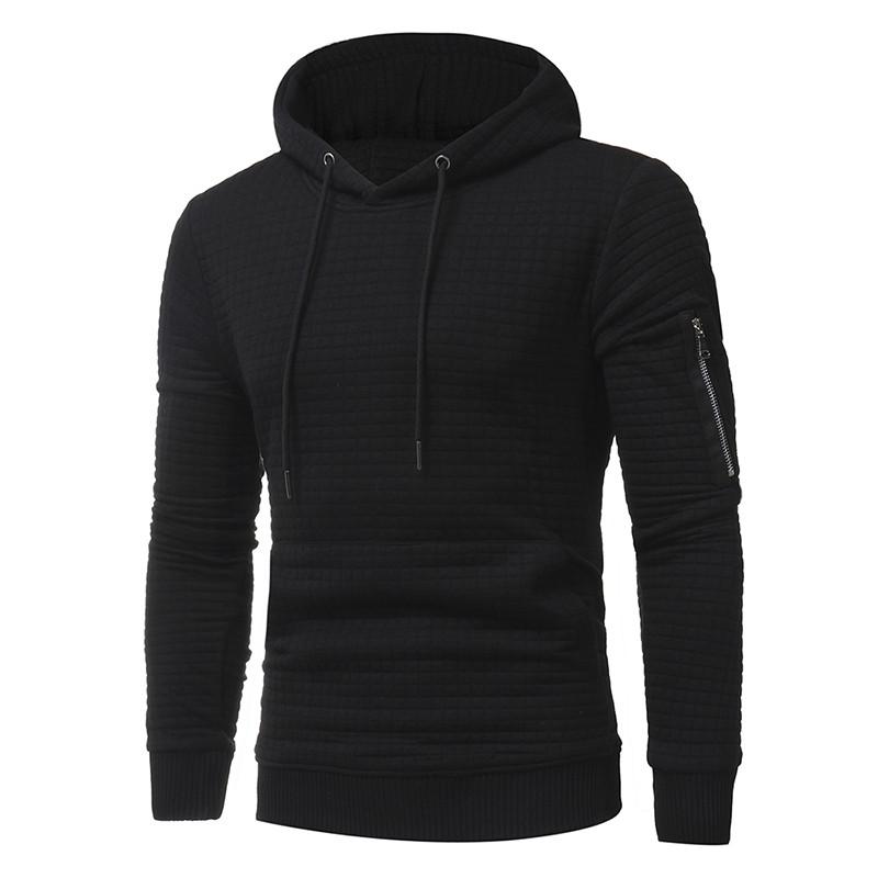 Sudadera con capucha para hombre con cremallera en el brazo - Rasty's