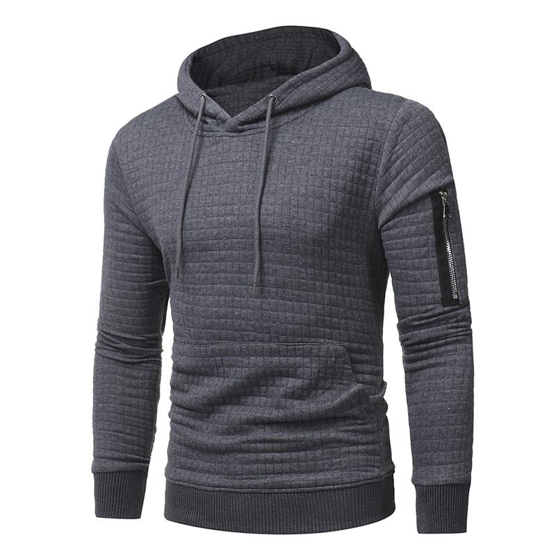 Sudadera con capucha para hombre con cremallera en el brazo - Rasty's