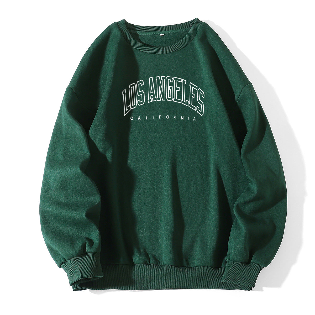 Letter Print Crew Neck Pullover Sweatshirt - Rasty's
