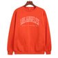 Letter Print Crew Neck Pullover Sweatshirt - Rasty's