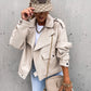Chaqueta de abrigo de cuero para mujer - Rasty's
