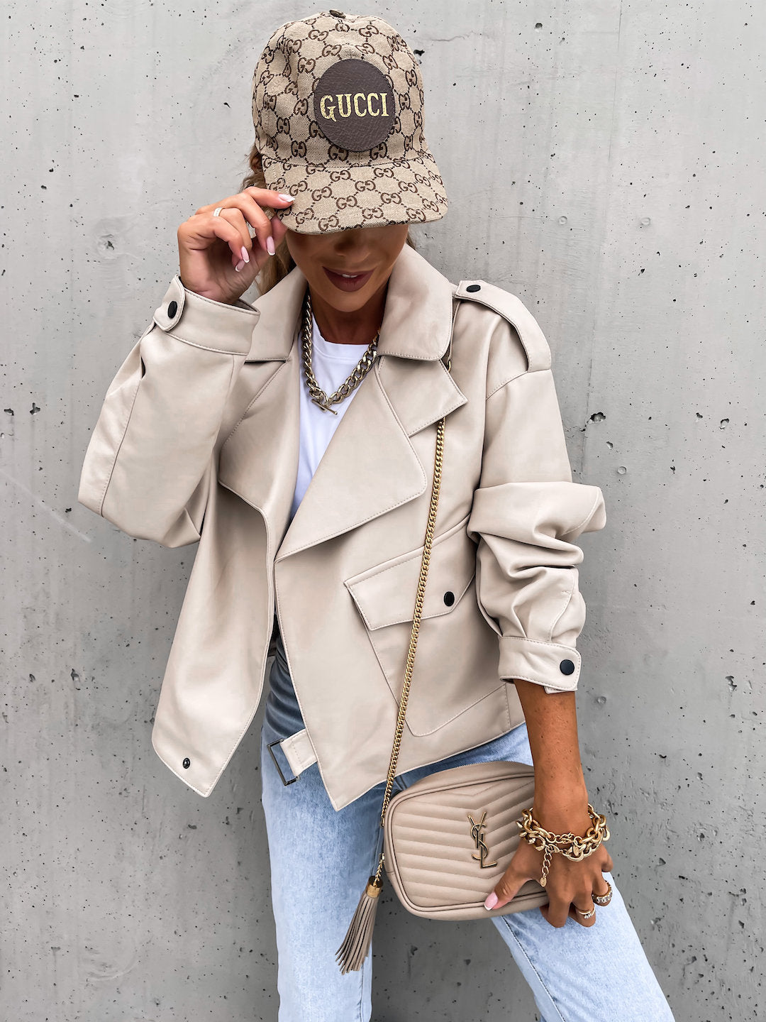 Chaqueta de abrigo de cuero para mujer - Rasty's