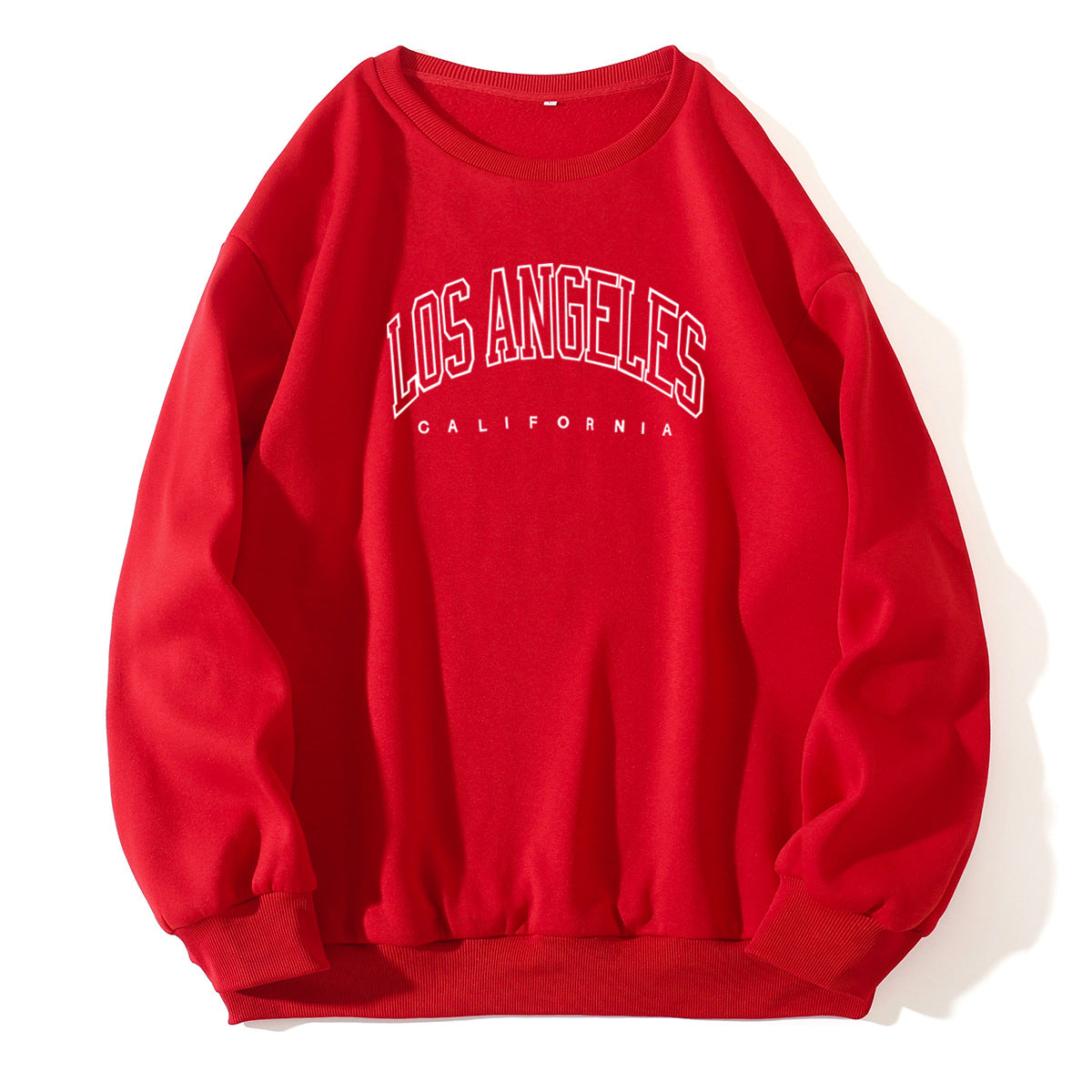 Letter Print Crew Neck Pullover Sweatshirt - Rasty's