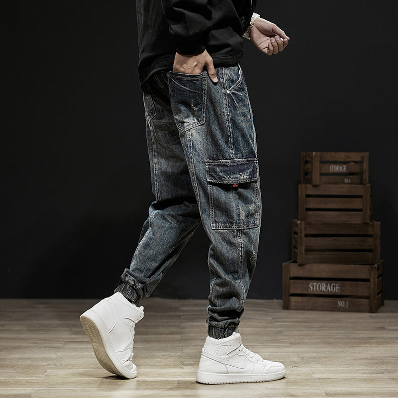 Trendy Brand Loose Denim Overalls Straight Leg - Rasty's