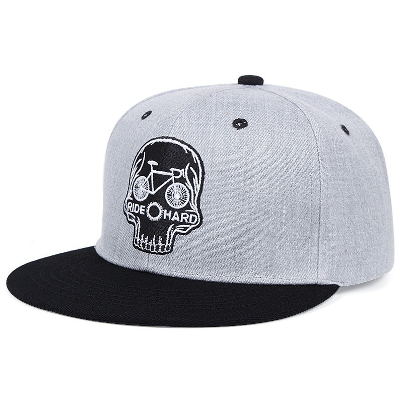 Skull Embroidery Baseball Cap Men's And Women's Embroidery - Rasty's