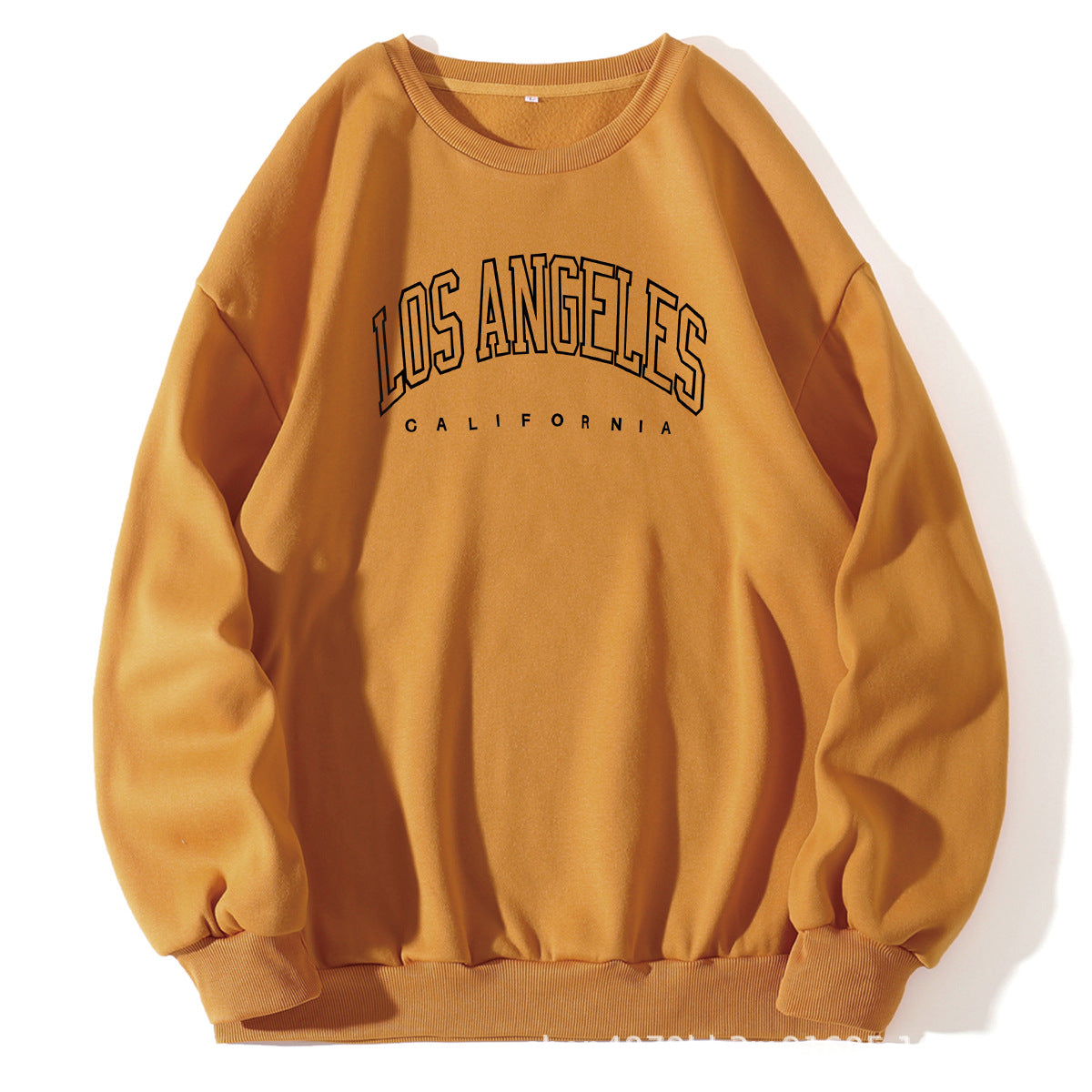 Letter Print Crew Neck Pullover Sweatshirt - Rasty's