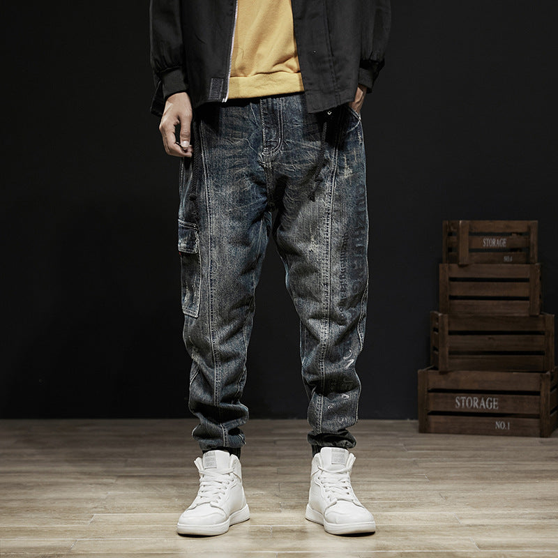 Trendy Brand Loose Denim Overalls Straight Leg - Rasty's
